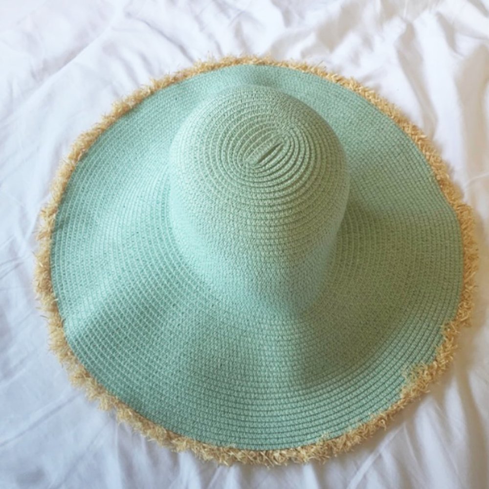 ASOS mint color summer beach hat vacation style